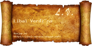 Libal Veréna névjegykártya